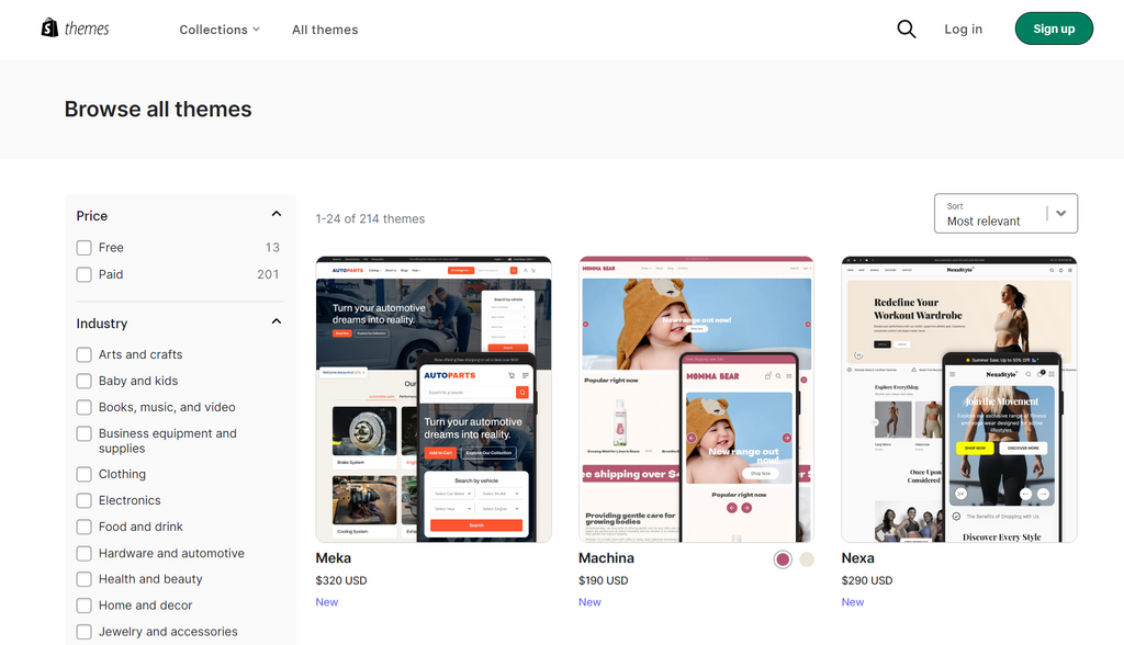 Shopify Theme Store