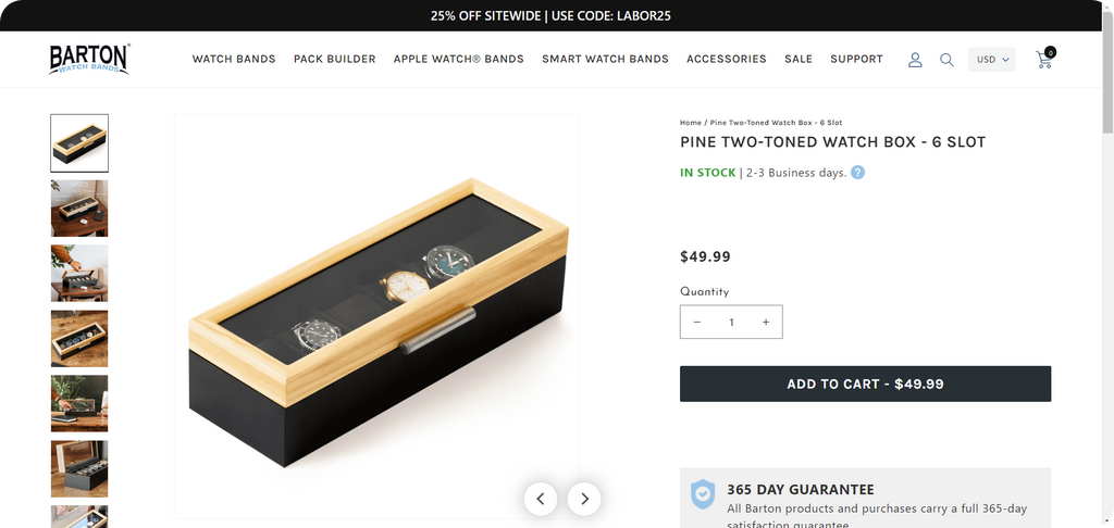 Shopify Product Listing