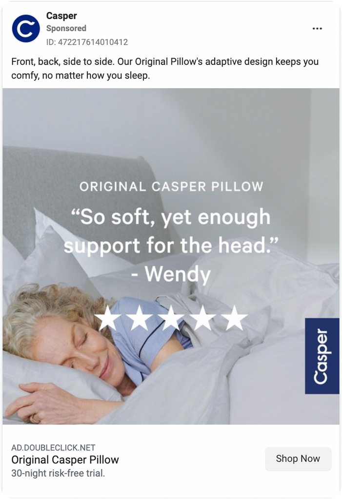 Example of a dynamic retargeting ad showing a previously viewed product with a discount offer